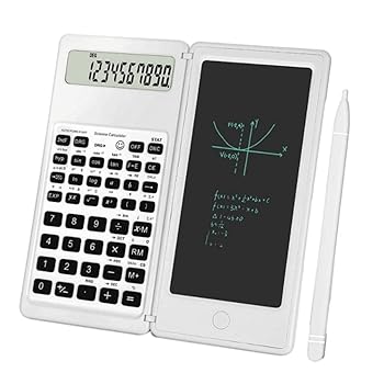 【中古】HANIIC-952 科学計算機10桁 LCD.高校と大学のための筆記タブレットを持つディスプレイエンジニアリング計算機(White)