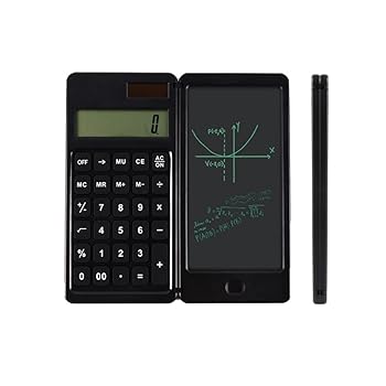 【中古】【未使用】FUZHCY(たけち) ソーラー電卓、ビジネスおよびオフィス用のポータブル折りたたみ式LCDライティングボード電卓|AJIMURA-SHOP