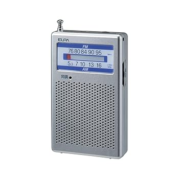【中古】エルパ (ELPA) AM/FMポケットラジオ 防災 携帯ラジオ ER-P60F