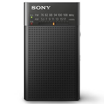 【中古】【未使用】ソニー ハンディーポータブルラジオ ICF-P27 : FM/AM/ワイドFM対応 縦置き型/ロングバッテリー/電気的チューニング ブラック ICF-P27 BC