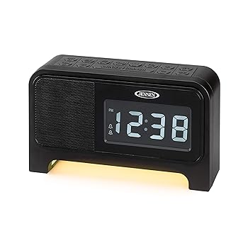 【中古】【未当て嵌める】Jensen JCR-350 デジタルデュアルアラーム 好いたらしい音 時辰儀ラジオ受信機 ナイト爵点火装置付き添い人 黒いこと