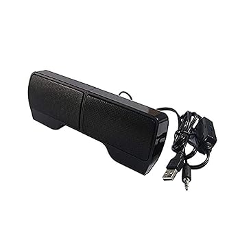 【中古】【未使用】ポータブルラジオ クリップ黒とノートパソコンのMP3電話の音楽プレーヤーコンピュータPC用ミニポータブルUSBステレオスピーカーサウンドバー 3D｜AJIMURA-SHOP