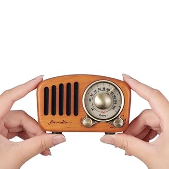 【中古】【未当て嵌める】レトロラジオ 木製 携帯型ラジオ受信機 USB申し受ける式 高感じやすさ受付 衣嚢 ラジオ受信機 大音の大きさ 広広としたFM AUX 相応う (A) TV・オーディオ・カメラ-ラジオ