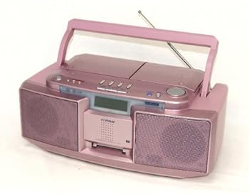 【中古】Victor　ビクター　JVC　RC-T1MD-P　ピンク　CD-MDポータブルシステム　Clavia　クラビア　（CD/MDデッキ）（ラジカセ形状）