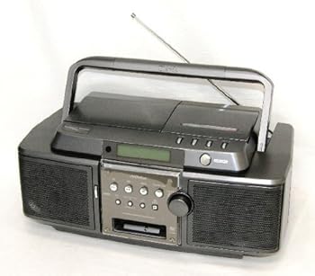 【中古】Victor 勝利者 JVC RC-Z1MD-B 黒いこと CD-MD携帯型取り合わせ Clavia クラビア（CD/MD甲板）（ラジカセつら構え）