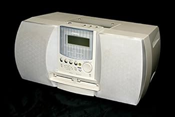 【中古】Victor 優勝者 JVC NS-X77WMD-W 白いこと パウダーコンパクト構成要素MD取り合わせ ダブルMD甲板(CD/MD甲板)(ラジカセつら構え)