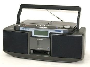 【中古】Victor ビクター JVC　RC-T1MD-B ブラック　CD-MDポータブルシステム　Clavia　クラビア　（CD/MDデッキ）（ラジカセ形状）
