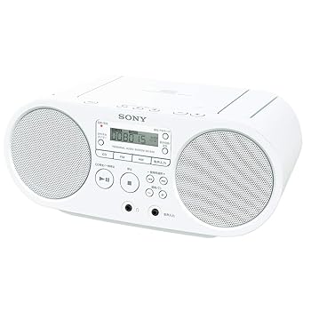 【中古】【未使用】ソニー AUX CDラジオ ZS-S40 : FM/AM/ワイドFM対応 ホワイト ZS-S40 W