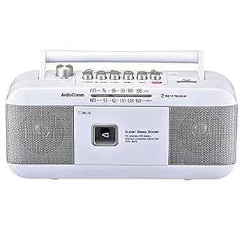 【中古】【未当て嵌める】オーム(OHM) AudioComm ラジカセ ラジオカセットプレーヤー 吹き込み生まれ変わり ステレオ RCS-351Z 07-8379 OHM