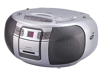 【中古】【未使用】コイズミ CDラジカセ AM/FM ワイドFM対応 マイク付属 シルバー SAD-4943/S