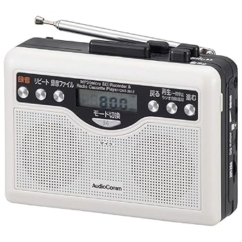 【中古】オーム電機 AudioComm デジタル吹き込みラジオ受信機テープ CAS-381Z 07-9886 OHM