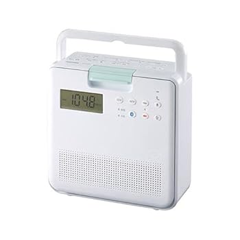 【中古】【未使用】エスコ(ESCO) 防水ラジオ(FM,AM,CD,CD-R/RW) 145x63x150mm EA763BB-36A