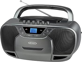 【中古】【未当て嵌める】Jensen CD590GR Bluetooth Boombox CD Cassette Recorder AM/FM (Gray)