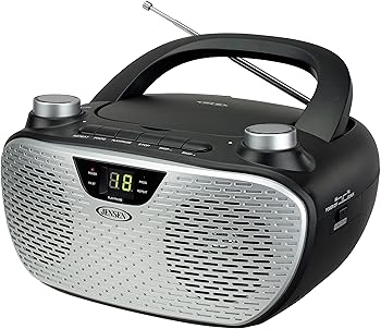 【中古】【未使用】Jensen CD485BK Boombox CD AM/FM Stereo Radio (Black)