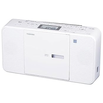 【中古】TOSHIBA(東芝) TY-C301-W(ホワイト) CDラジオ ワイドFM対応 バッテリー式