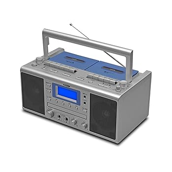 【中古】【未使用】クマザキエイム カラオケCDダブルラジカセ WUTA ウータ KCR-207S｜AJIMURA-SHOP