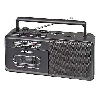 【中古】【未当て嵌める】オーム電機AudioComm ラジカセ モノラルラジカセ AM/FM/SW 短波 ラジオ受信機NIKKEI 差し込み 蓄電池 携帯型 ラジオ受信機 テープ甲板 カセットテ