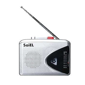 【中古】【未当て嵌める】SaiEL ラジカセ テープ楽器演奏者 テープリコーダー AM FM ラジオ受信機 カセットテープ 携帯型 カセットテープ生まれ変わり カセットテープ吹き込み ラジ