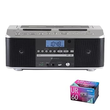 【中古】【未使用】東芝 CDラジカセ シルバー TY-CDW991(S) カセットテープ5本付き 2点セット