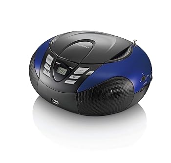 【中古】Lenco SCD-37 USB ブルー SCD-37 デジタル FM プレーヤー SCD37USBB (SCD-37、デジタル、FM、プレーヤー、CD、CD-R、CD-RW、リピート、すべてリ