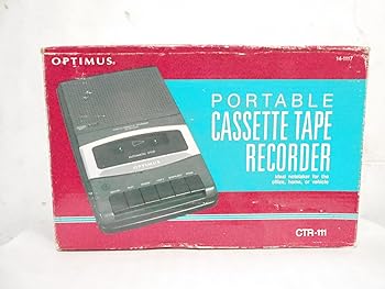 【中古】【未使用】Radio Shack Optimus ポータブルカセットテープ&電話コールレコーダー CTR-111｜AJIMURA-SHOP