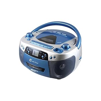 【中古】Hamilton Buhl AudioStar Boombox Radio, CD, USB, Cassette Player with Tape and CD to MP3 Converter by Hamilton Buhl