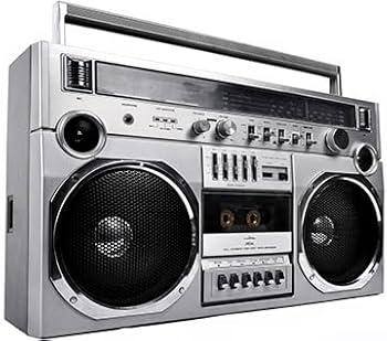 【中古】【未当てはめる】SP03001 1980年月日 しろがね色 ラジオブームボックス もっけの幸いボックス席 テープ甲板 ステレオ 段ボール カットアウト 照明ランプ引き上げる