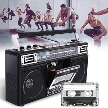 【中古】レトロテーププレーヤー、ポータブルカセットプレーヤー、Bluetooth役立つこと相応う |磁気テープの吹き込みと生まれ変わり | 3ダンス楽隊交通信号ラジオ受信機、固定ディスク声遣い