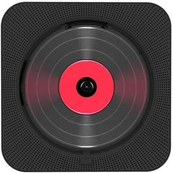 【中古】Guyyelt ポータブルCDプレーヤー内蔵スピーカーステレオCDプレーヤー（ダブル3.5mmヘッドフォン付き）ジャックスクリーン壁掛け式CDミュージック