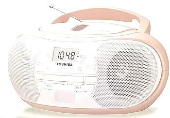 【中古】AMZTOP 東芝 CD-R CD-RW 再生 ワイドFM AM CDラジオ TY-C11 ベージュ