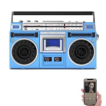 【中古】【未使用】Vrapnudc ラジカセ カセットプレーヤー カセットデッキカセットテープラジカセ ステレオラジオカセット レトロなカセットラジカセ Bluetooth機能