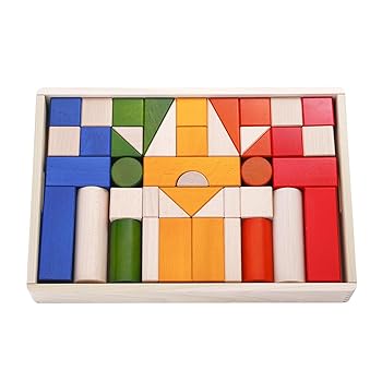 【中古】【未使用】ボーネルンドオリジナル (BorneLund Original) オリジナル積み木 カラー 【積み木のほん付】 1歳頃 BZID001