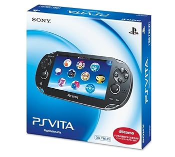 【中古】PlayStation Vita (プレイステーション ヴィータ) 3G/Wi-Fiモデル クリスタル・ブラック 限定版 (PCH-1100AB01)｜AJIMURA-SHOP
