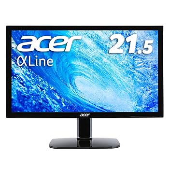 【中古】Acer モニター AlphaLine KA220HQbid 21.5インチ TN 非光沢 フルHD HDMI DVI D-Sub ブルーライト軽減 VESAマウント対応 9,738円