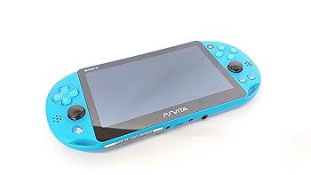 【中古】PlayStation Vita Wi-Fi真似形 アクア・ブルー(PCH-2000ZA23) その他-おもちゃ