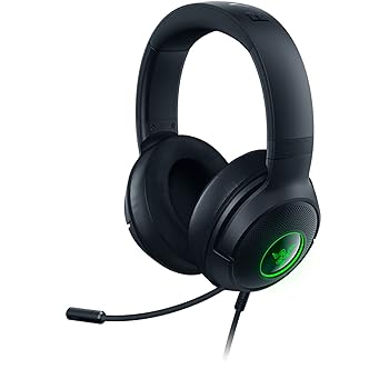 【中古】【未使用】Razer(レイザー) Kraken V3 X アップグレードモデル 長時間のプレイでも快適な有線ゲーミングヘッドセット USB接続 軽量280g 7.1 サラウンドサウ