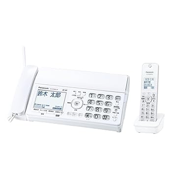 【中古】【素晴らしい 防犯 電話 とき勧める品】 パナソニック デジタルコードレス決まり切った紙ファクシミリ KX-PD360DL-W (子機1台付き添い人) しち面倒臭さ押しとどめる役立つこと積み上げる 受話音の大きさ6座標軸合わせる