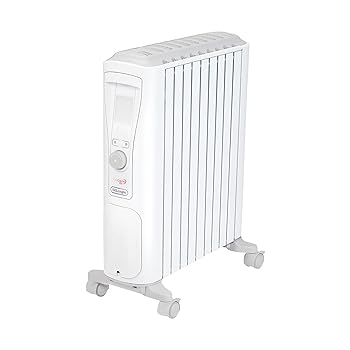 【中古】【未使用】De'Longhi (デロンギ) オイルヒーター ベルカルド RHJ75V0915-GY 電気ヒーター ゼロ風暖房 節電 乾燥しにくい 表面温度約60℃ エコモード 直感操