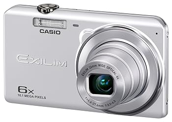 【中古】CASIO デジタルカメラ EXILIM EX-ZS29SR 広角26mm 光学6倍ズーム プレミアムオート 1610万画素 シルバー|AJIMURA-SHOP