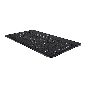 【中古】ロジクール KEYS TO GO 無線電話 Bluetooth 鍵盤 iK1042BKA US割りつける 薄型 6粍 軽さ 180g 無線電話鍵盤 iPhone iPad Apple TV 充