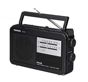 【中古】東芝 広々としたFM/AMラジオ受信機TOSHIBA TY-HR3-K AUX