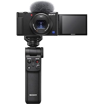 【中古】SONY(ソニー) コンパクトデジタルカメラ VLOGCAM Vlog用写真機 ZV-1 シューティンググリップキット(同梱手持ち部分:GP-VPT2BT黒いこと、蓄電池