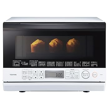 【中古】東芝(TOSHIBA) スチーム オーブンレンジ 石窯オーブン 一人暮らし 23L ER-W60(W) グランホワイト フラットテーブル