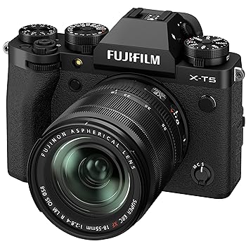 【中古】【未当て嵌める】富士フイルム(FUJIFILM) 鏡鑑受け答え一眼写真機 X-T5 水晶体一揃いの道具(XF18-55) 黒いこと F X-T5LK-1855-B