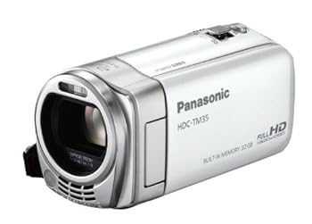 【中古】パナソニック デジタルハイビジョンビデオカメラ ホワイト HDC-TM35-W