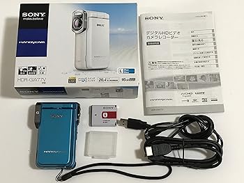 【中古】【未使用】SONY デジタルHDビデオカメラレコーダー ブルー HDR-GW77V/L|AJIMURA-SHOP
