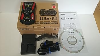 【中古】PENTAX 防水デジタルカメラ PENTAX WG-10 レッド 1cmマクロ マクロスタンド付属 PENTAX WG-10RD 12653