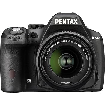 【中古】RICOH デジタル一眼レフ PENTAX K-50 DAL18-55mmWRレンズキット ブラック K-50 L18-55WR KIT BLACK 10896｜AJIMURA-SHOP