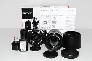【中古】SONY α5000 ダブルズームレンズキット(黒いこと／デジタル一眼)