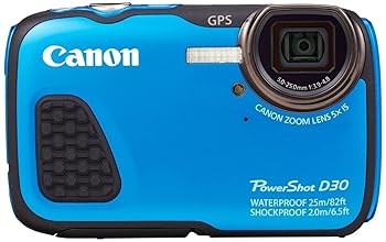 【中古】Canon デジタルカメラ Power Shot D30 光学5倍ズーム ブルー PSD30｜AJIMURA-SHOP